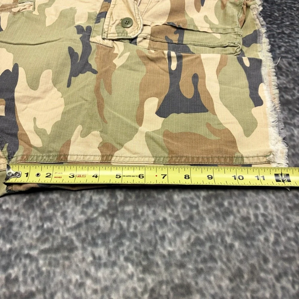 Vintage Y2K Gap Camo Cargo Shorts Mens 34 Green Brown Baggy Skater Grunge